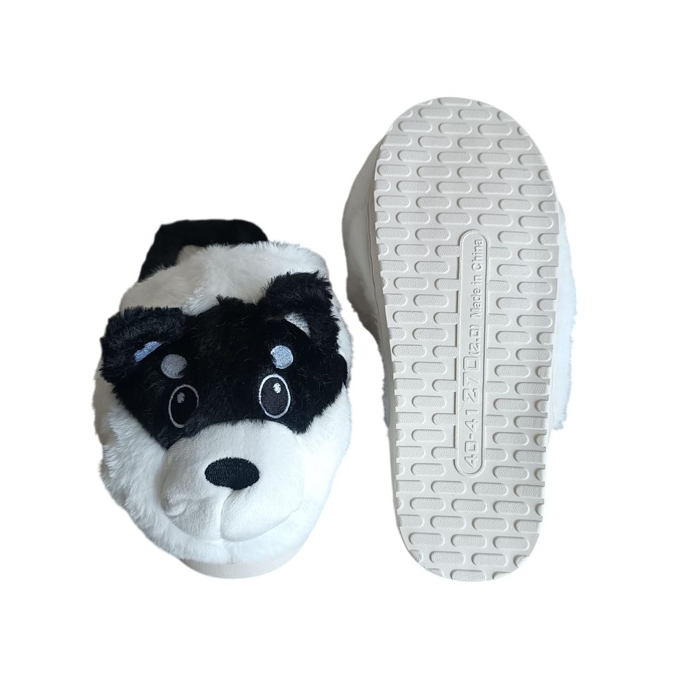 Peluche Pantuflas de Felpa Con Diseño de Perro Husky