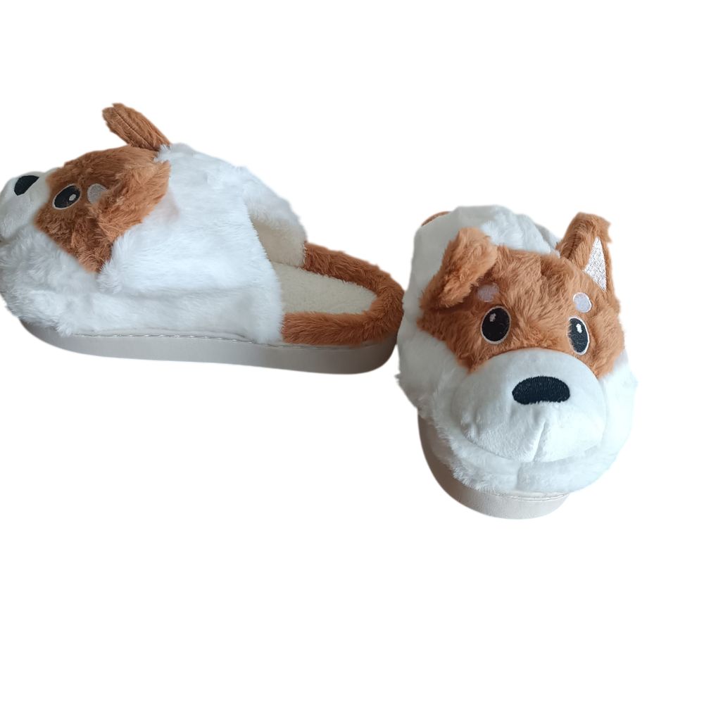 Peluche Pantuflas de Felpa Con Diseño de Perro Husky