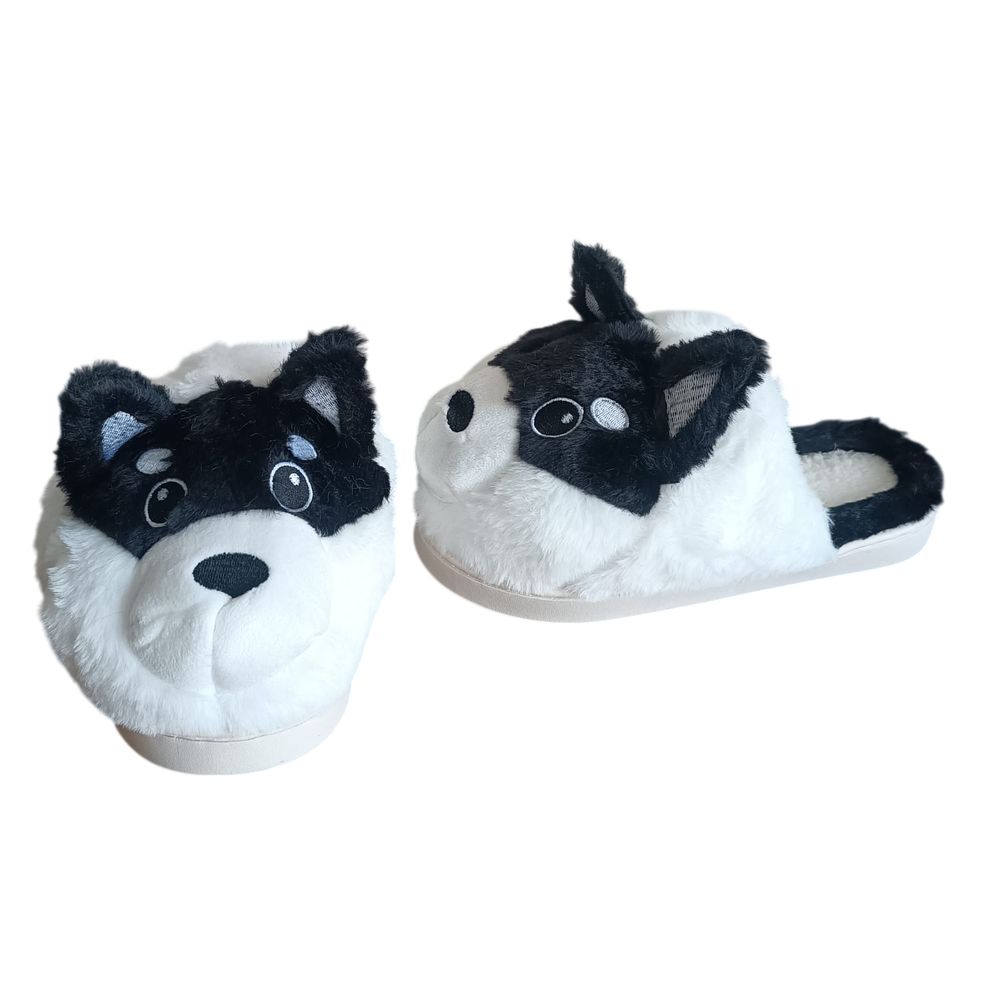 Peluche Pantuflas de Felpa Con Diseño de Perro Husky