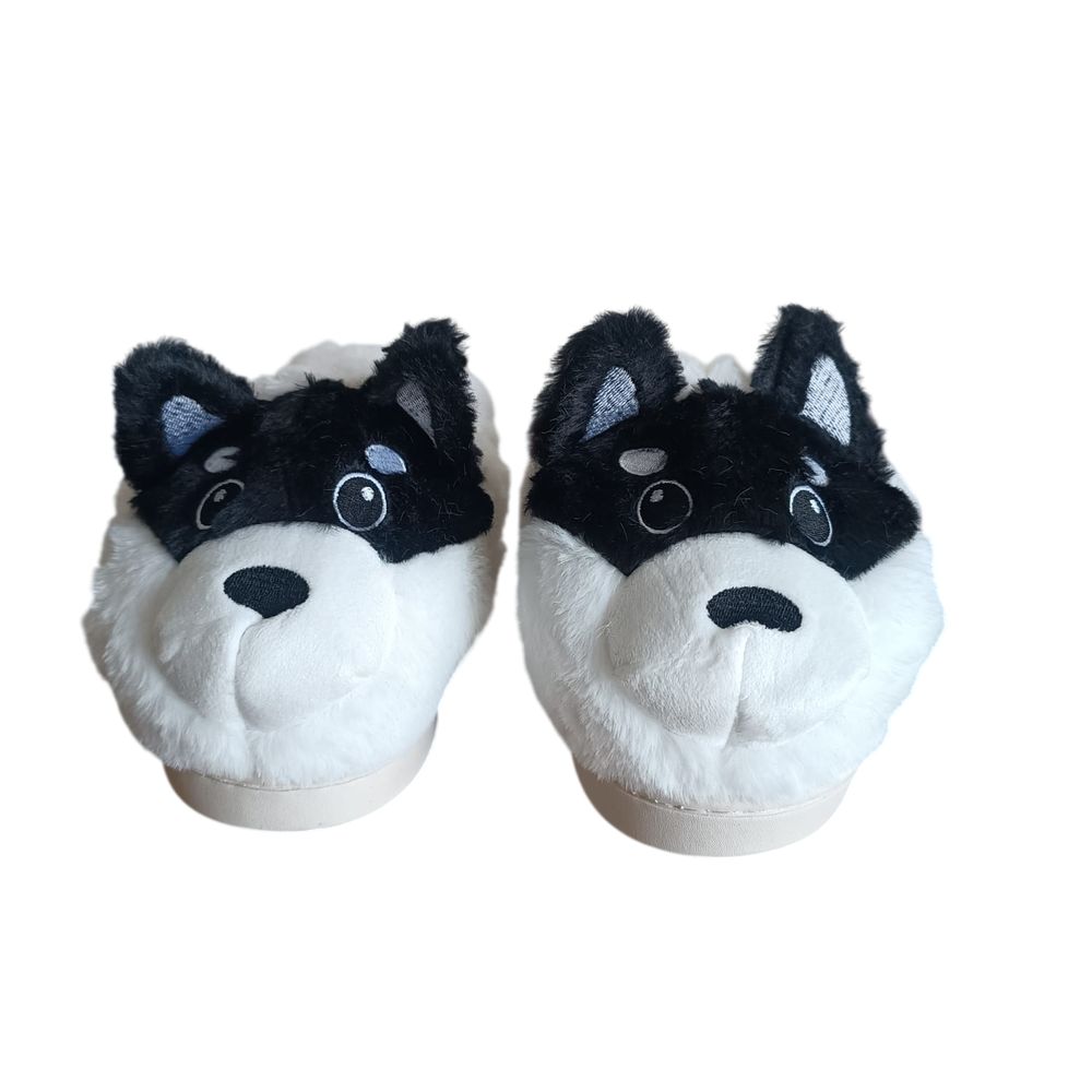 Peluche Pantuflas de Felpa Con Diseño de Perro Husky