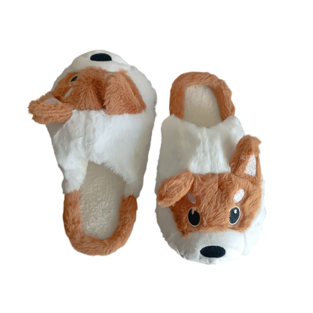 Peluche Pantuflas de Felpa Con Diseño de Perro Husky