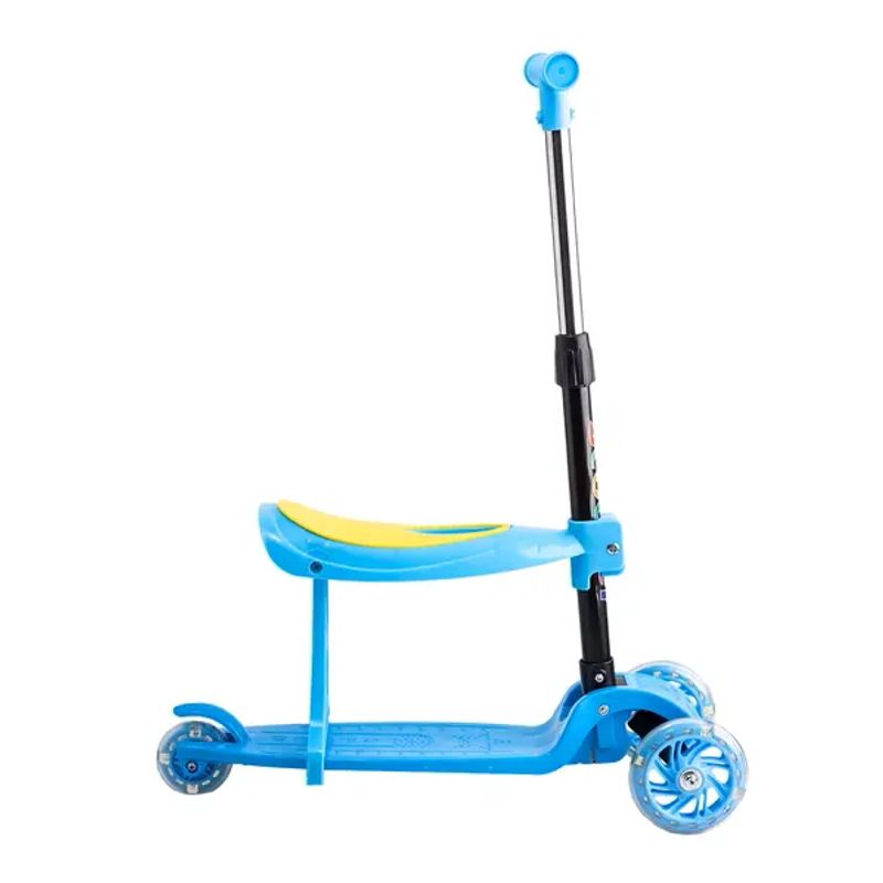 Scooter Con asiento 2 en 1 Niños Niñas Infantil con Luces Led