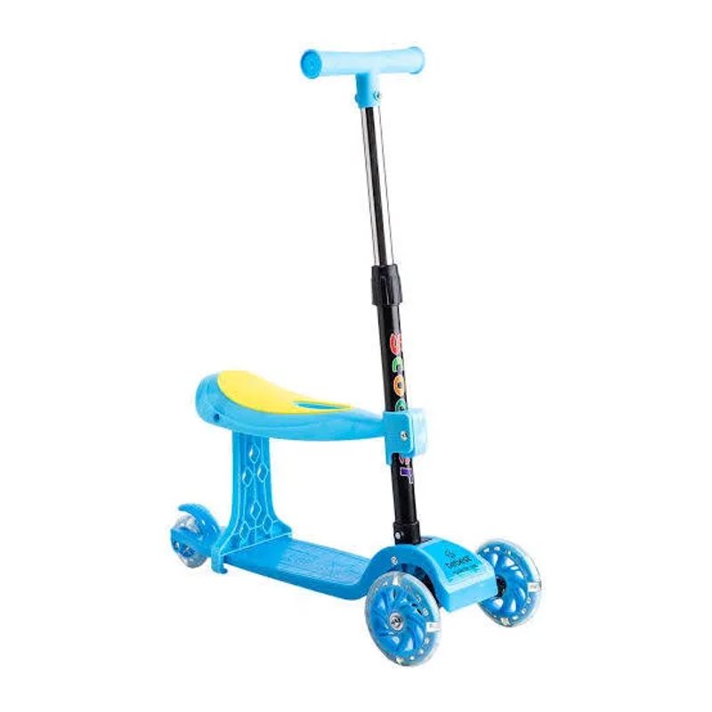 Scooter Con asiento 2 en 1 Niños Niñas Infantil con Luces Led