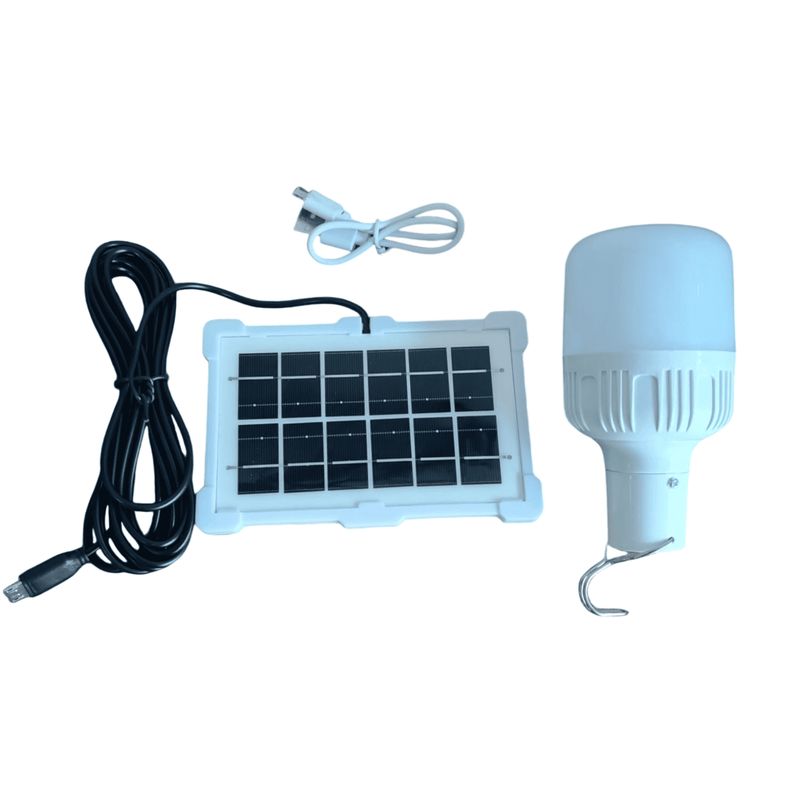 Foco Panel Solar Reflector Lámpara Recargable LED