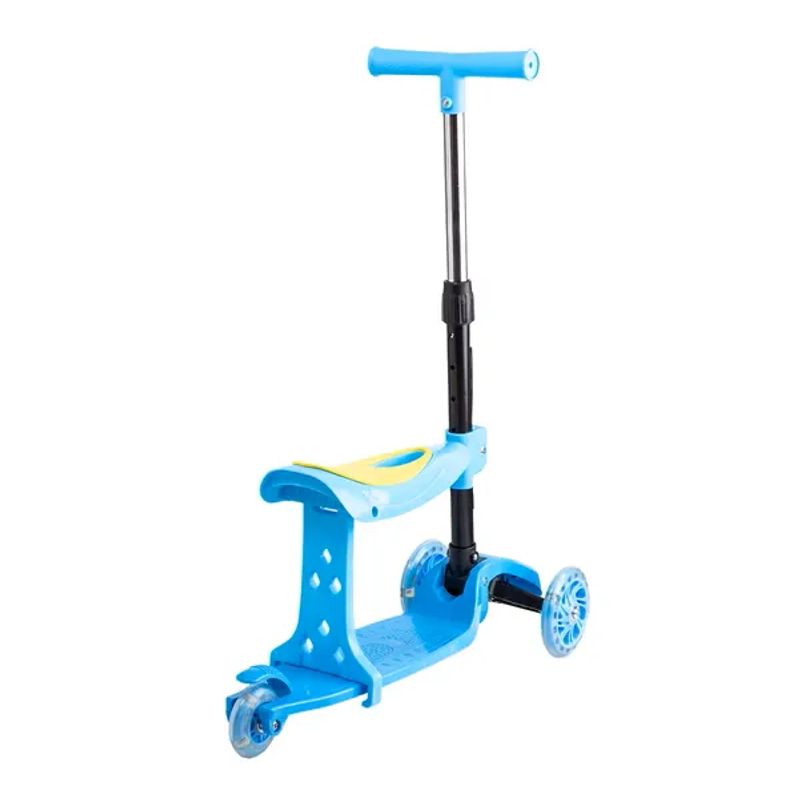 Scooter Con asiento 2 en 1 Niños Niñas Infantil con Luces Led