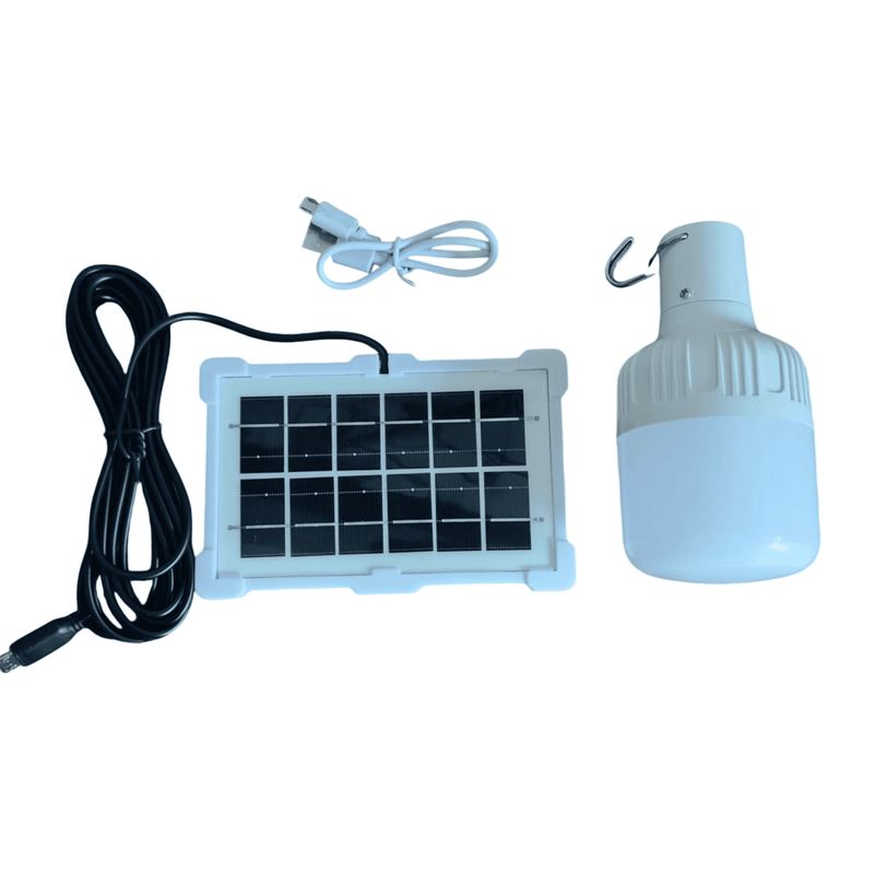 Foco Panel Solar Reflector Lámpara Recargable LED