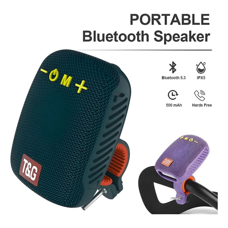 Parlante Portátil Bluetooth Para  Bicicleta Moto Scooter Color Azul