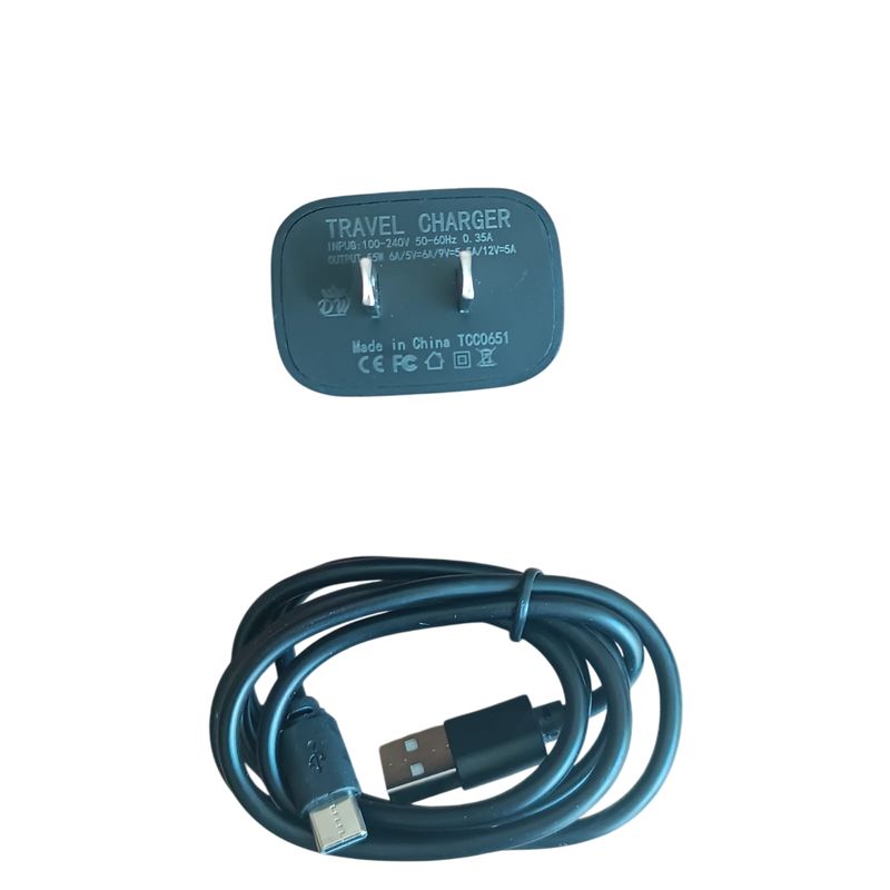 Cargador 55w  33w Turbo Carga Rápida + cable tipo C