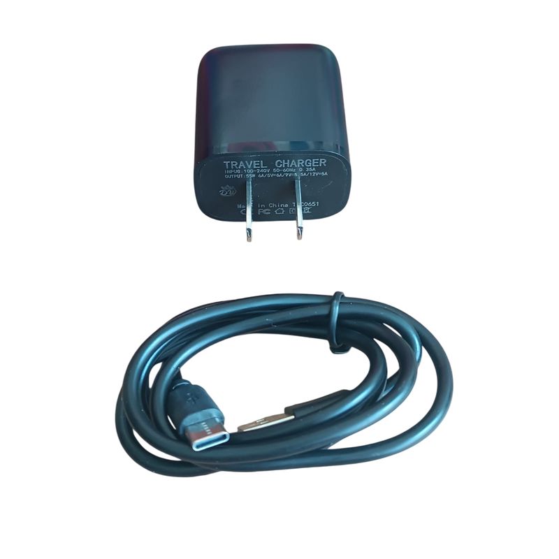 Cargador 55w  33w Turbo Carga Rápida + cable tipo C