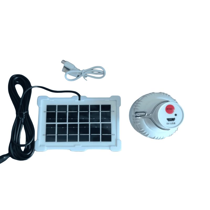 Foco Panel Solar Reflector Lámpara Recargable LED