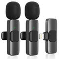 Micrófono inalámbrico de solapa doble para iPhone con Lightning